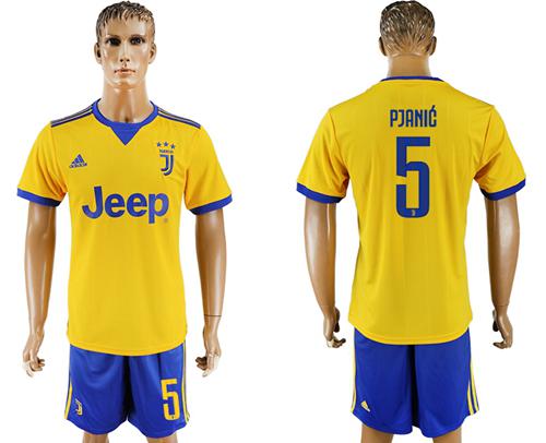Juventus #5 Pjanic Away Soccer Club Jersey